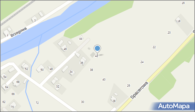 Czaszyn, Spacerowa, 42, mapa Czaszyn