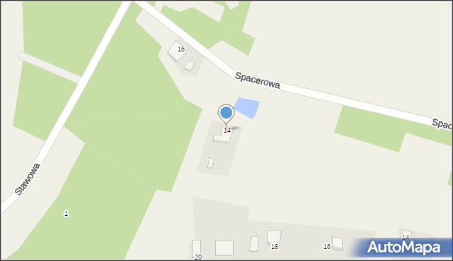 Czemlewo, Spacerowa, 14, mapa Czemlewo