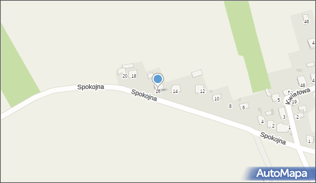 Czerniewice, Spokojna, 16, mapa Czerniewice