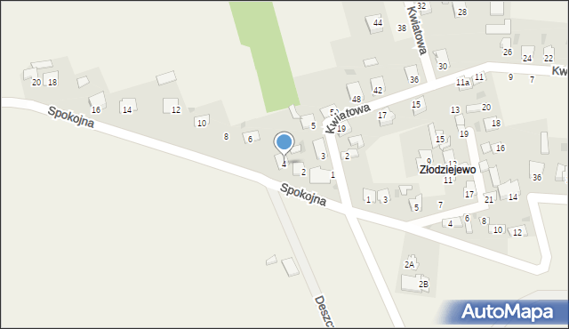 Czerniewice, Spokojna, 4, mapa Czerniewice