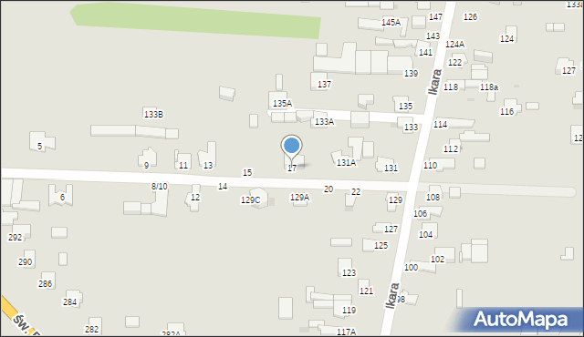 Częstochowa, Spartańska, 17, mapa Częstochowy