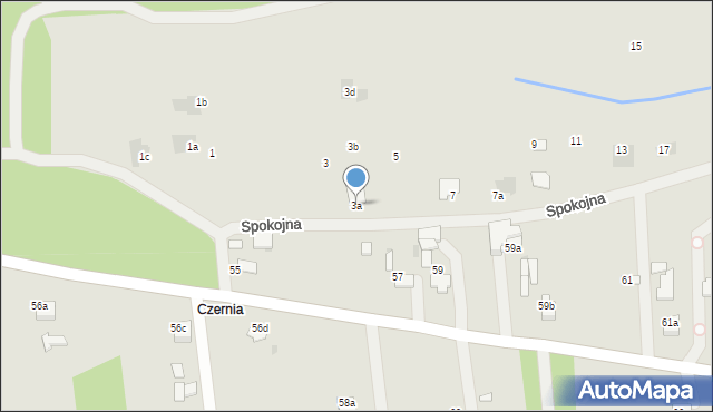 Dąbrowa Tarnowska, Spokojna, 3a, mapa Dąbrowa Tarnowska