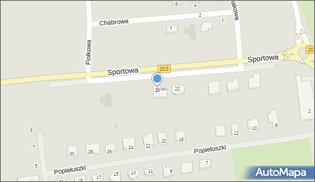 Darłowo, Sportowa, 20, mapa Darłowo