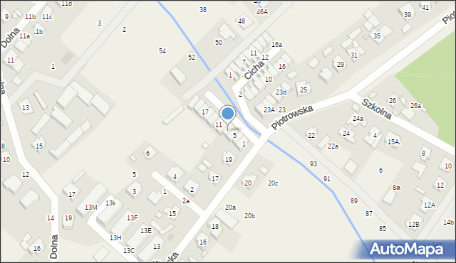 Daszewice, Spokojna, 7, mapa Daszewice