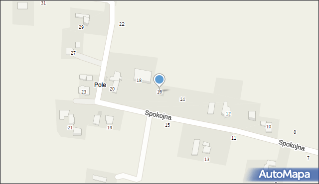 Dębowiec, Spokojna, 16, mapa Dębowiec