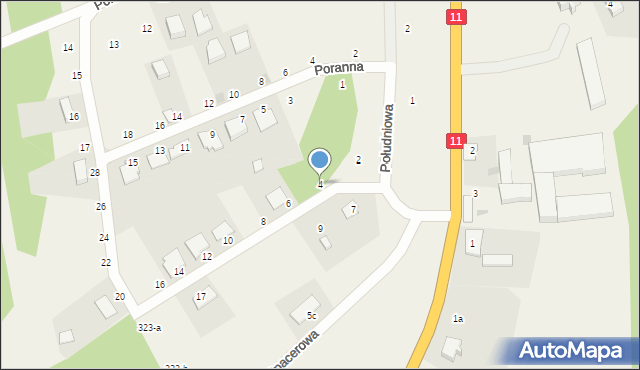 Dobrzyca, Spacerowa, 4, mapa Dobrzyca