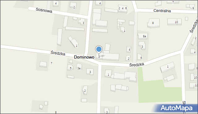 Dominowo, Sportowa, 2, mapa Dominowo