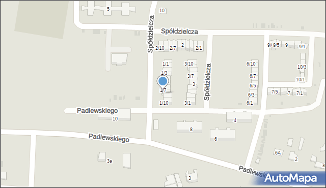 Drobin, Spółdzielcza, 1/8, mapa Drobin