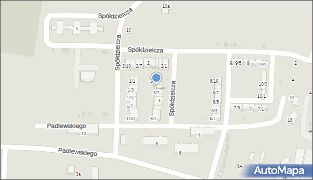Drobin, Spółdzielcza, 3/8, mapa Drobin