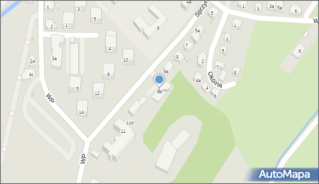 Duszniki-Zdrój, Sprzymierzonych, 9b, mapa Duszniki-Zdrój