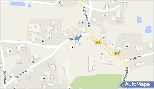 Dzimierz, Sportowa, 1, mapa Dzimierz