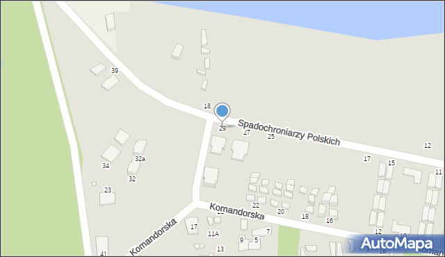 Dziwnów, Spadochroniarzy Polskich, 29, mapa Dziwnów