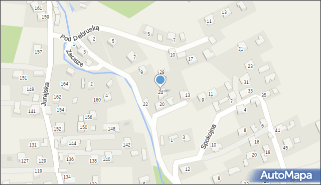 Filipowice, Spacerowa, 24, mapa Filipowice