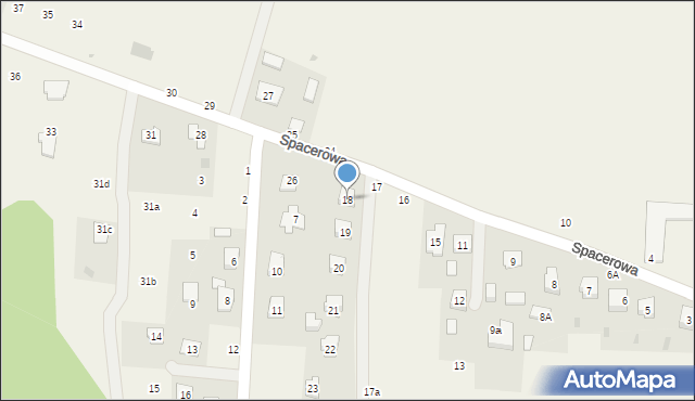 Firlej, Spacerowa, 18, mapa Firlej