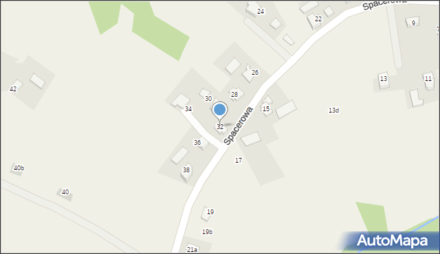 Frydrychowice, Spacerowa, 32, mapa Frydrychowice