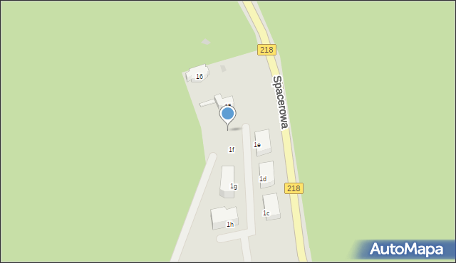 Gdańsk, Spacerowa, 14, mapa Gdańska