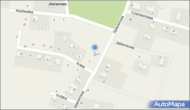 Gniewowo, Spacerowa, 23, mapa Gniewowo