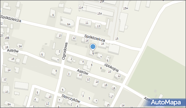 Goleszów, Spokojna, 5, mapa Goleszów