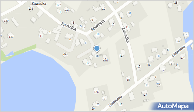 Góra, Spokojna, 16, mapa Góra