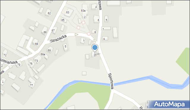 Goręczyno, Sportowa, 10, mapa Goręczyno