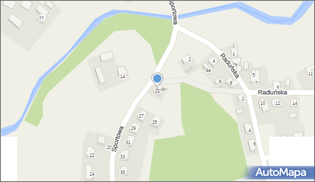 Goręczyno, Sportowa, 21, mapa Goręczyno