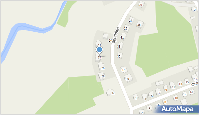 Goręczyno, Sportowa, 24, mapa Goręczyno