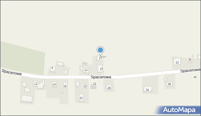 Goszcza, Spacerowa, 17, mapa Goszcza