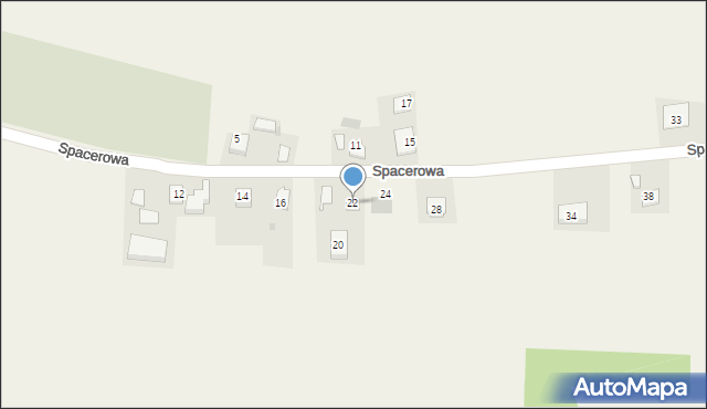 Goszcza, Spacerowa, 22, mapa Goszcza