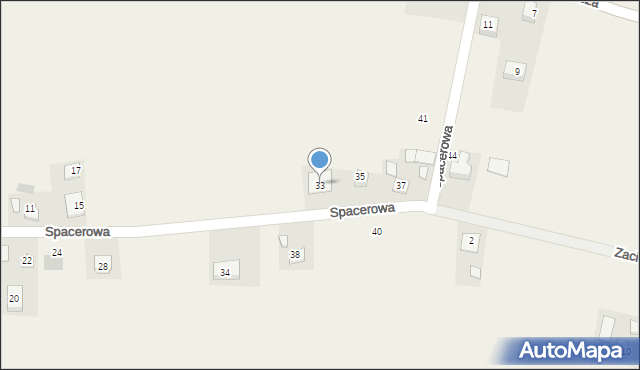 Goszcza, Spacerowa, 33, mapa Goszcza