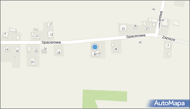 Goszcza, Spacerowa, 34, mapa Goszcza