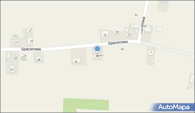 Goszcza, Spacerowa, 38, mapa Goszcza