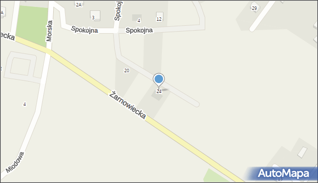 Goszczyno, Spokojna, 24, mapa Goszczyno