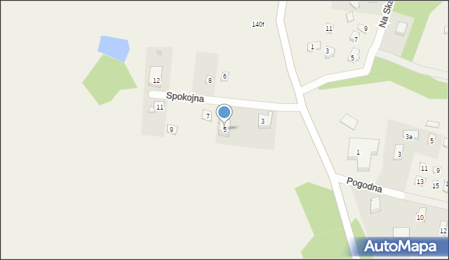 Gowidlino, Spokojna, 5, mapa Gowidlino