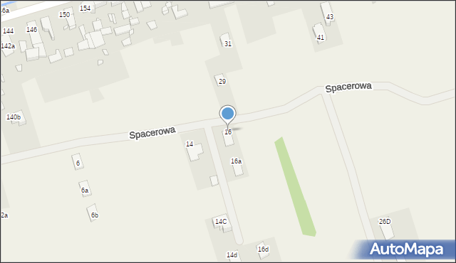 Grodziec, Spacerowa, 16, mapa Grodziec