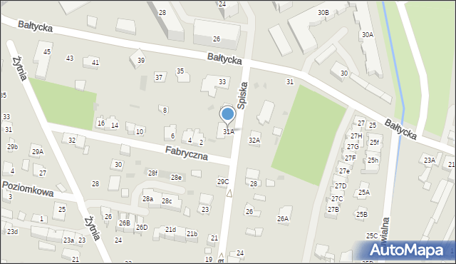 Grodzisk Mazowiecki, Spiska, 31A, mapa Grodzisk Mazowiecki