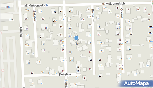 Grodzisk Mazowiecki, Sportowa, 20, mapa Grodzisk Mazowiecki