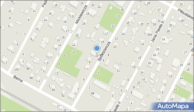 Halinów, Spółdzielcza, 11, mapa Halinów