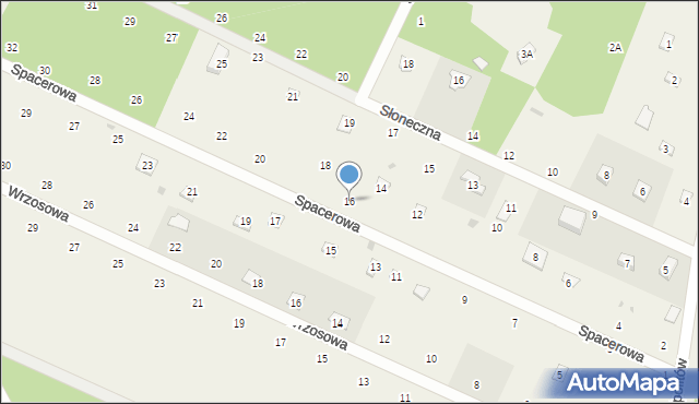 Hipolitów, Spacerowa, 16, mapa Hipolitów