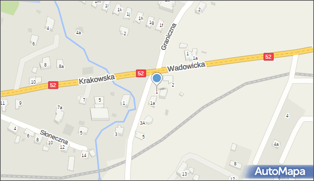 Inwałd, Spacerowa, 1, mapa Inwałd