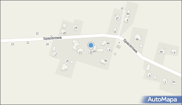 Iskrzynia, Spacerowa, 11, mapa Iskrzynia