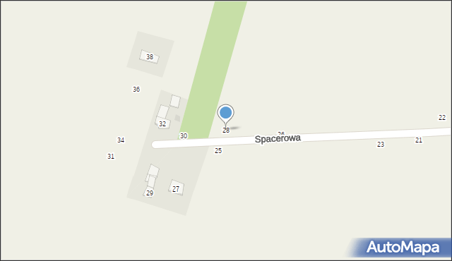 Iskrzynia, Spacerowa, 28, mapa Iskrzynia