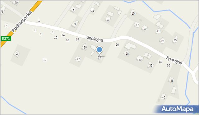 Iskrzynia, Spokojna, 24, mapa Iskrzynia