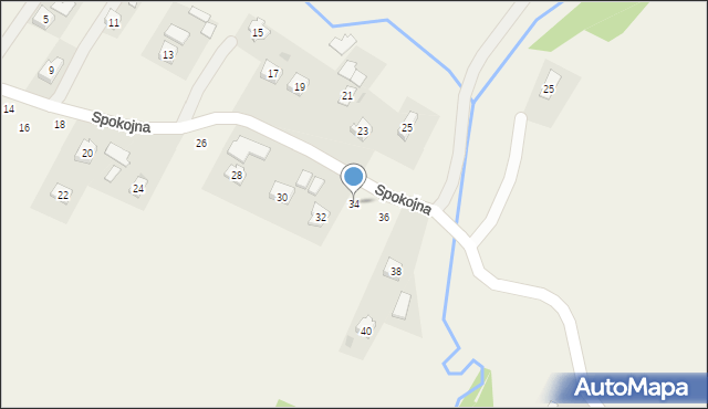 Iskrzynia, Spokojna, 34, mapa Iskrzynia