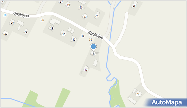 Iskrzynia, Spokojna, 38, mapa Iskrzynia