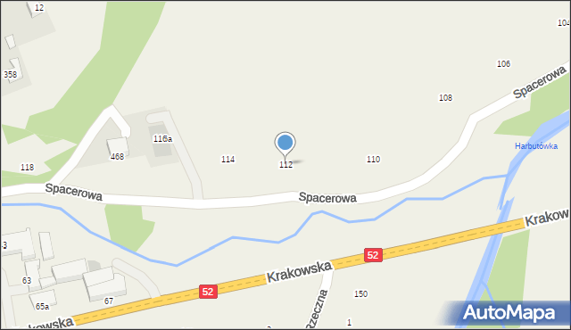 Izdebnik, Spacerowa, 112, mapa Izdebnik