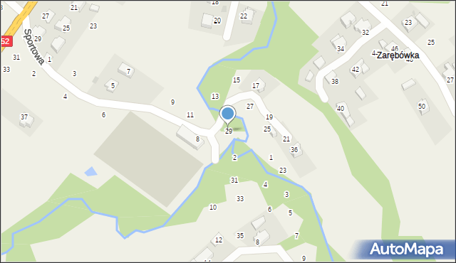 Izdebnik, Sportowa, 29, mapa Izdebnik