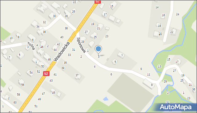 Izdebnik, Sportowa, 3, mapa Izdebnik