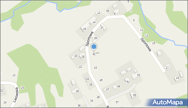 Izdebnik, Sportowa, 41, mapa Izdebnik