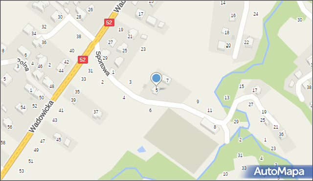 Izdebnik, Sportowa, 5, mapa Izdebnik