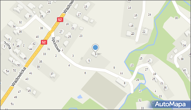 Izdebnik, Sportowa, 7, mapa Izdebnik